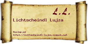 Lichtscheindl Lujza névjegykártya