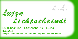 lujza lichtscheindl business card